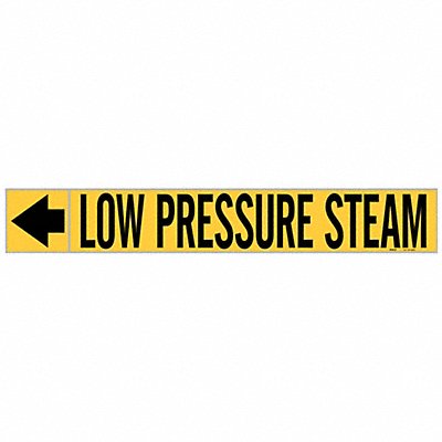 BRADY 20445 Pipe Markr Low Pressure Steam 1in H