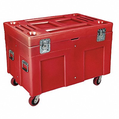 MYTON INDUSTRIES SC4534H5RED F1331 Storage Cart Red Polyethylene 34 in
