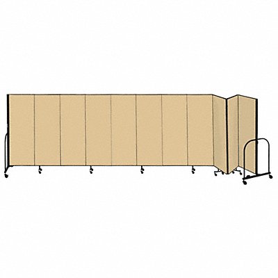 SCREENFLEX CFSL5011DO F1901 Partition 20 Ft 5 In W x 5 Ft H Walnut