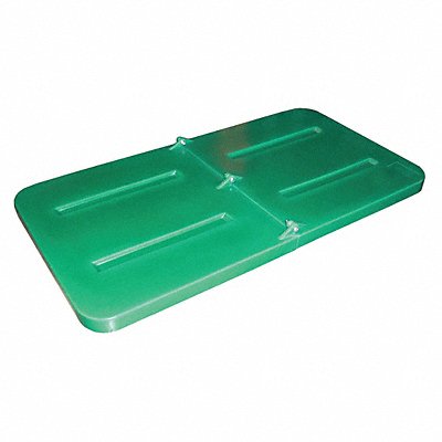 GRAINGER 13LIDGREEN Tilt Truck Lid Green Fits 1/3 cu yd.