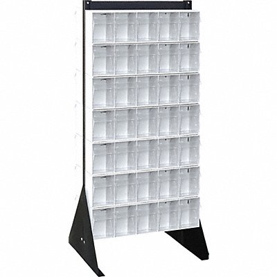 QUANTUM STORAGE SYSTEMS QFS248305WT Bin Storage Rack Powder Coated 52 in
