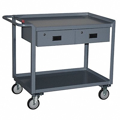 JAMCO SR236P500GP Mobile Wrkstion Steel 36 L 24 W 2 Shelf