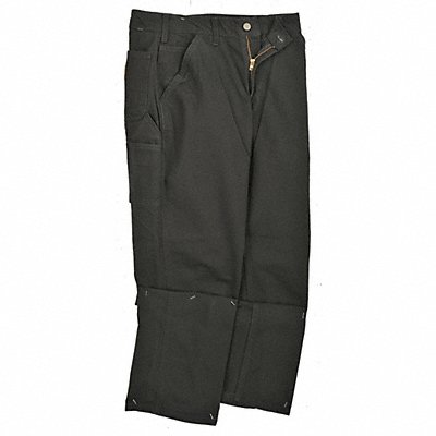 CARHARTT B11BLK3232 Dungaree Work Pants Black Size 32x32 In