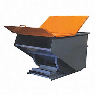 GRAINGER 30033Grey Hopper Lid 59 W Grey Steel