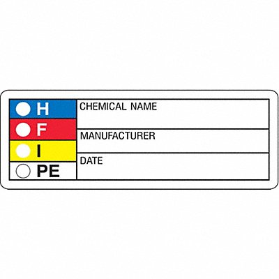 HARRIS LB131851 HMIG Label 1-1/8 in H 3-1/8 inW PK1000