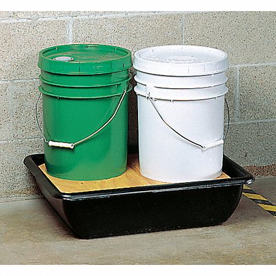 GRAINGER 9JW86 Pail Spill Containment Pallet 2 Drum