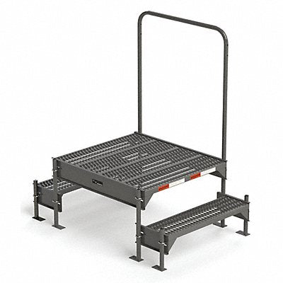 GRAINGER CW32123 Custom Work Platform Adjustable Ht Stl 21 In H