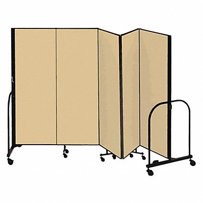 SCREENFLEX CFSL405DO F1882 Partition 9 Ft 5 In W x 4 Ft H Walnut