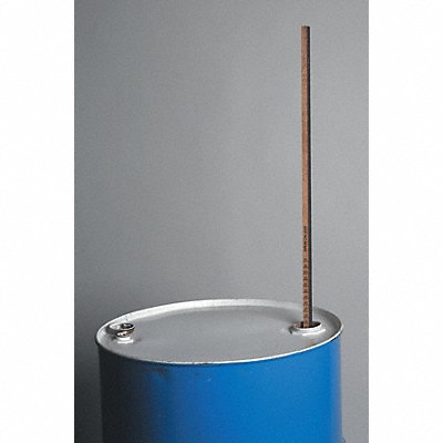 GRAINGER GP55PLAIN Drum Gauge Stick 55gal D 32in