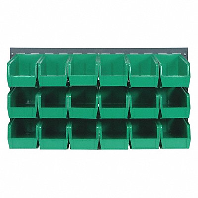 QUANTUM STORAGE SYSTEMS QLP361923018GN Louvrd Pnl 1/4inx20inx36in Load Capacity 175lb