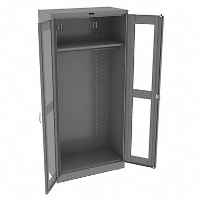 TENNSCO CVD7818WMEDGREY Storage Cabinet 78 x36 x18 MdGry 1Shlv