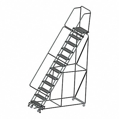 BALLYMORE WA123214X Lockstep Rolling Ladder Steel 120 In.H