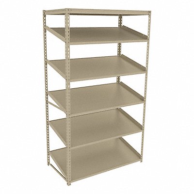 TENNSCO ZT74824S5 Boltless Shelving 24x84x48in Strtr