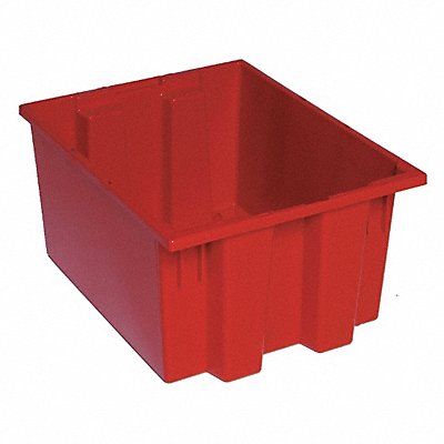 QUANTUM STORAGE SYSTEMS SNT190RD E1880 Stacking and Nesting Container Red Solid Polypropylene