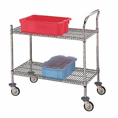 GRAINGER U21836CRP Wire Cart 40 H Chrome