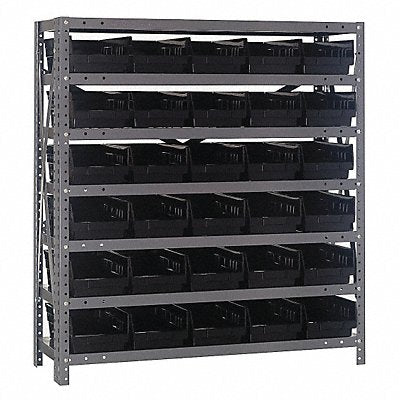 QUANTUM STORAGE SYSTEMS 1239102BK E1512 Bin Shelving 12inx39inx36in Black