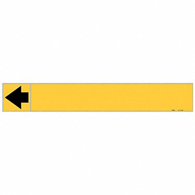 BRADY 20483 Pipe Marker Blank 1 in H 8 in W