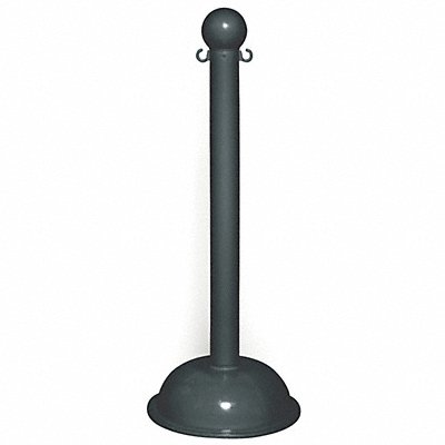GRAINGER 999034 E1219 Heavy Duty Stanchion 41 in H Black PK4