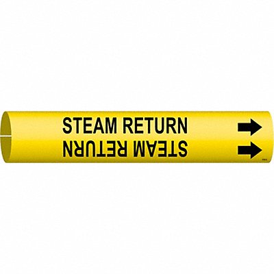 BRADY 4130A Pipe Marker Steam Return 13/16in H 4/5in W