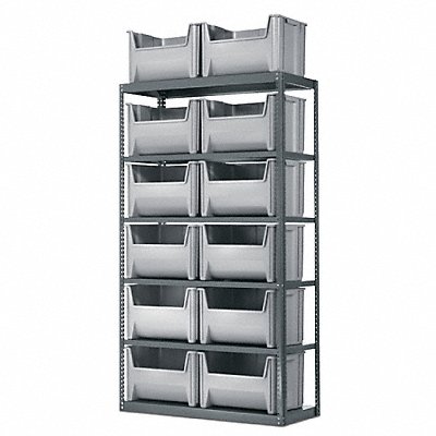 AKRO-MILS AS187913014 Bin Shelving 18inx79inx36in Yellow