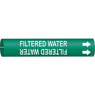 BRADY 4058A Pipe Marker Filterd Watr 13/16in H 4/5in W