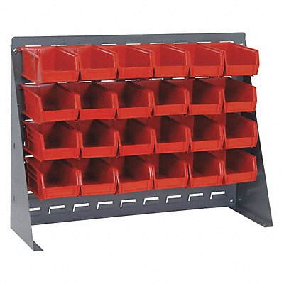 QUANTUM STORAGE SYSTEMS QBR272121024RD Louvrd Bnch Rk 1/4x21x27in Load Capacity 140lb