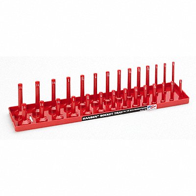 HANSEN 1201 Socket Tray Red Plastic