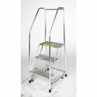 BALLYMORE A6SH30RIBBD Rolling Ladder Aluminum 57 In.H