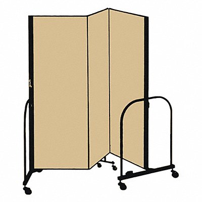 SCREENFLEX CFSL403DO F1876 Partition 5 Ft 9 In W x 4 Ft H Walnut