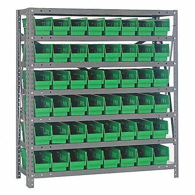 QUANTUM STORAGE SYSTEMS 1239101GN E1511 Bin Shelving 12inx39inx36in Green