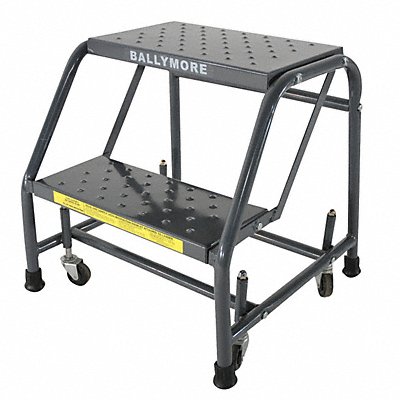 BALLYMORE 218PSU Rolling Ladder Steel 19 In.H