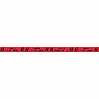 GRAINGER 9MG52 Floor Tape Black/Red 3 inx60 ft Roll