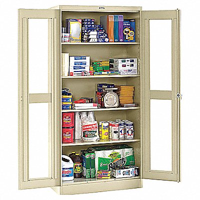 TENNSCO CVD1480SAND Storage Cabinet 72 x36 x24 Sand 4 Shelves