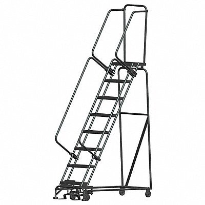 BALLYMORE WA082414X Lockstep Rolling Ladder Steel 80 In.H