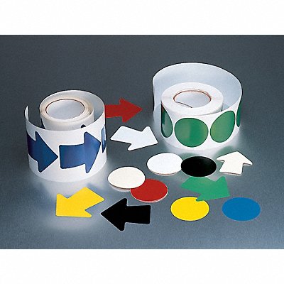 GRAINGER 9PRK5 Floor Tape Green 4 inx4 in Arrow PK100