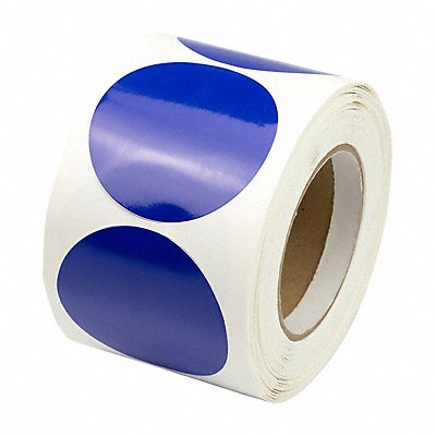GRAINGER 9MHP0 Floor Tape Blue 3 inx3 in Circle PK500