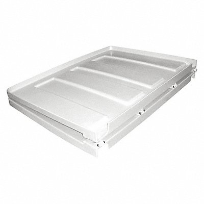GRAINGER 17LIDWHITE Truck Lid White Fits 45-9/10 cu ft.