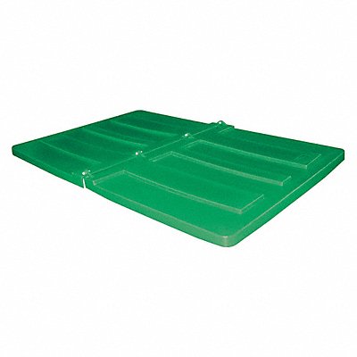 GRAINGER 22CULIDGREEN Tilt Truck Lid Green Fits 59-2/5 cu ft.