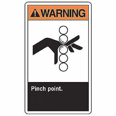 ACCUFORM LEQM333VSP Safety Label 5 inx3 1/2 in Vinyl PK5