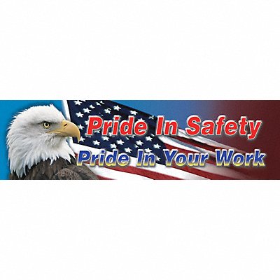 ACCUFORM MBR880 Safety Banner 28in x 96in Poly Sheeting