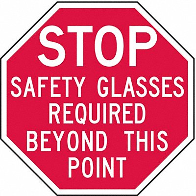 LYLE ST02912HA Reflective Eye Stop Sign 12inx12in Aluminum