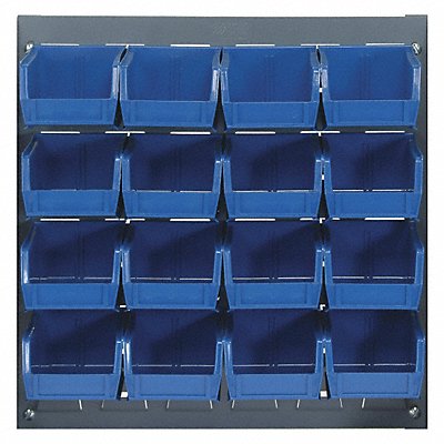QUANTUM STORAGE SYSTEMS QLP181922016BL Louvrd Bnch Rk 1/4x20x18in Load Capacity 175lb