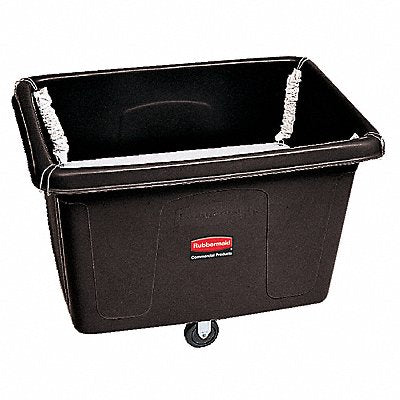 RUBBERMAID COMMERCIAL PRODUCTS FG461100BLA Cube Truck HDPE Black 14.0 cu ft.