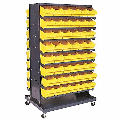 QUANTUM STORAGE SYSTEMS QPRDM601YL J0326 Mobile Pick Rack Yellow Steel