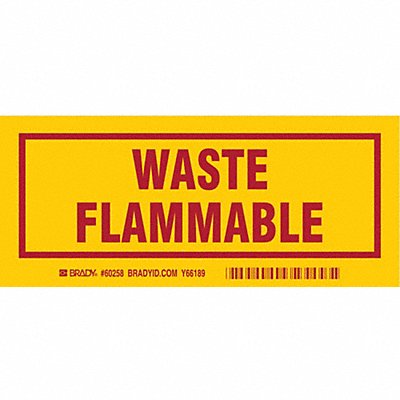 BRADY 60258 DOT Handling Label Waste 7 Label W PK25
