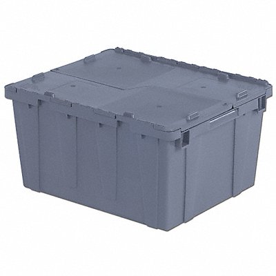 ORBIS FP261Grey E3391 Attached Lid Container Grey Solid HDPE