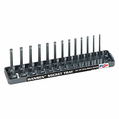 HANSEN 1402 Socket Tray Grey Plastic