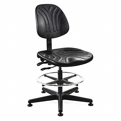 BEVCO 7501D Task Chair Poly Black 21 to 31 Seat Ht