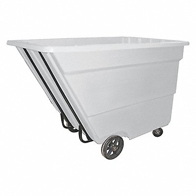 GRAINGER 22CUSWHITE Tilt Truck Medium Duty 2-1/4 cu yd 2000 lb