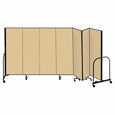 SCREENFLEX CFSL407DO F1888 Partition 13 Ft 1 In W x 4 Ft H Walnut